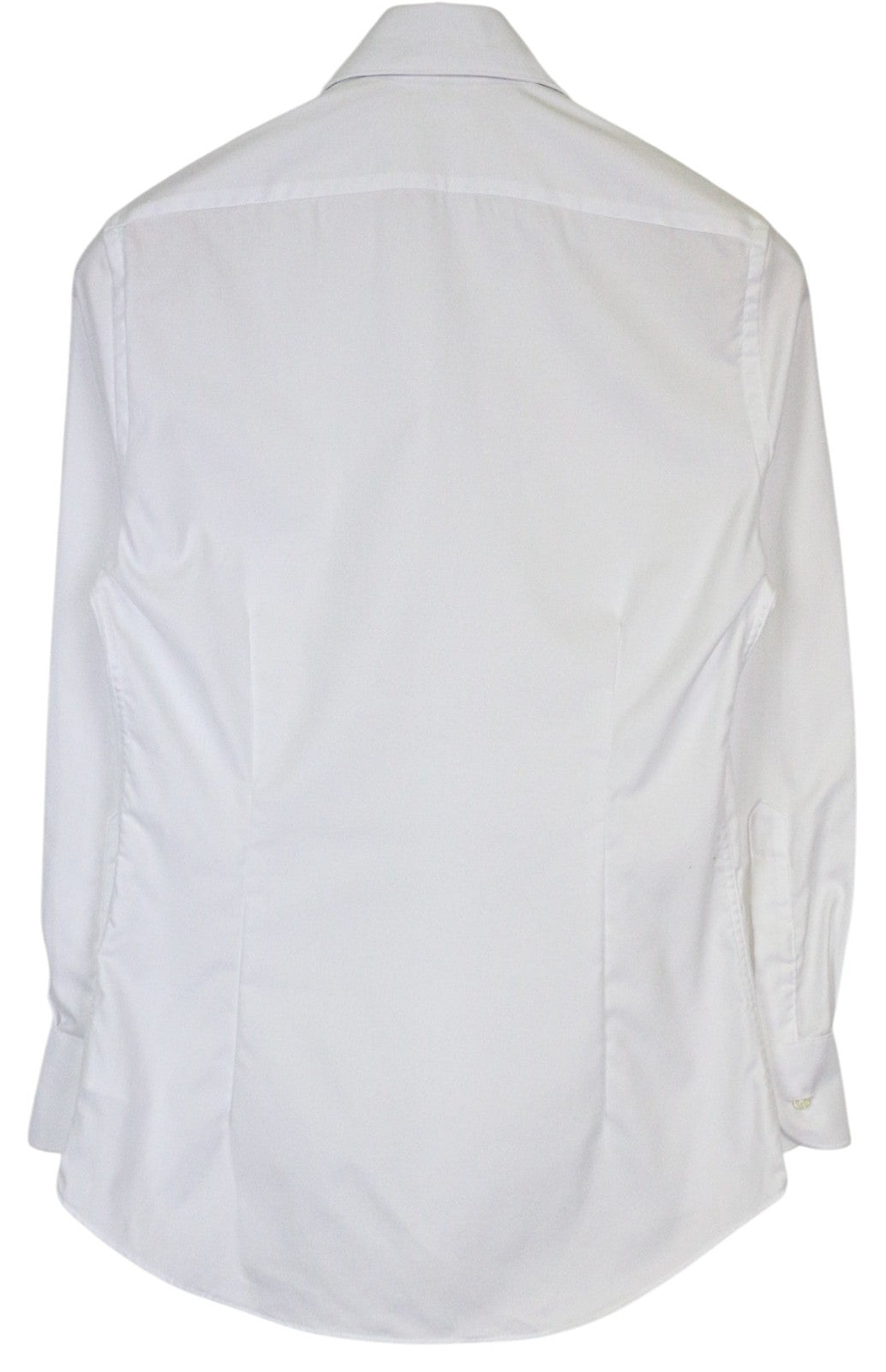 SUITSUPPLY Traveller Men Shirt 35 Extra Slim White Cotton Long Sleeved Classic