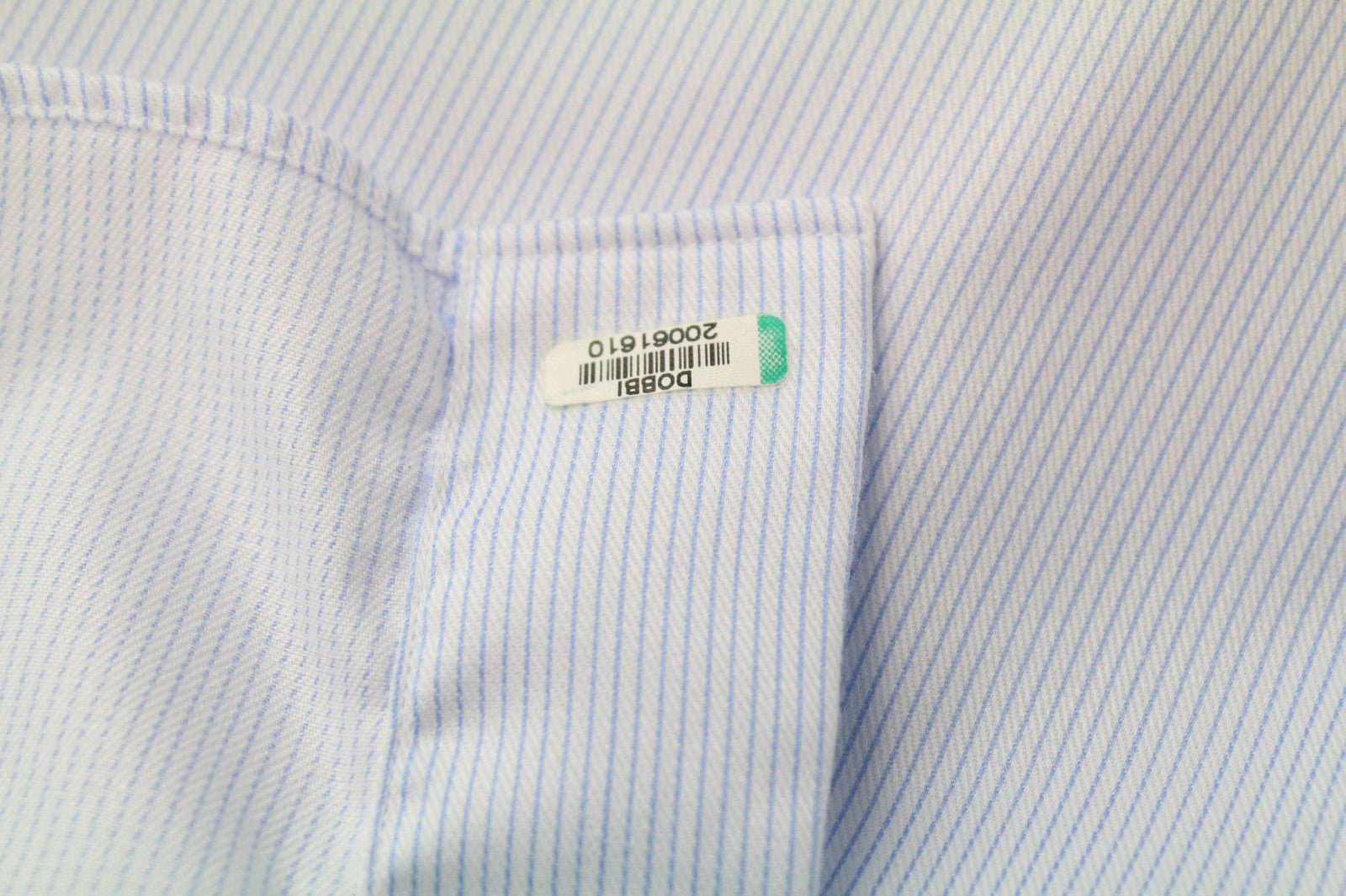 SUITSUPPLY Men Shirt 42/16 1/2 Extra Slim Blue Pure Cotton Striped Cuatway