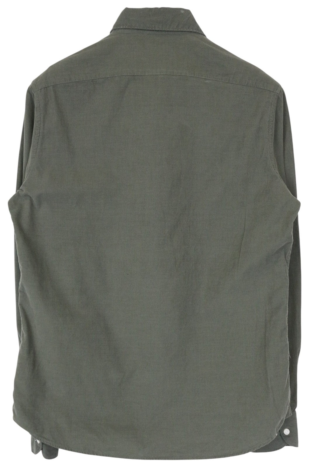 SUITSUPPLY Men Shirt 37/18/14 1/2/15 Slim Green Pure Cotton Corduroy Button-Up
