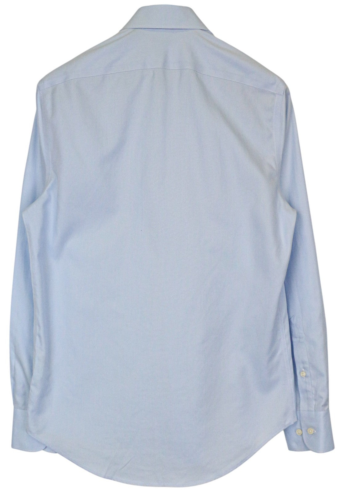 SUITSUPPLY Men Shirt 37/14 1/2 Slim Fit Blue Pure Cotton Long Sleeve Formal