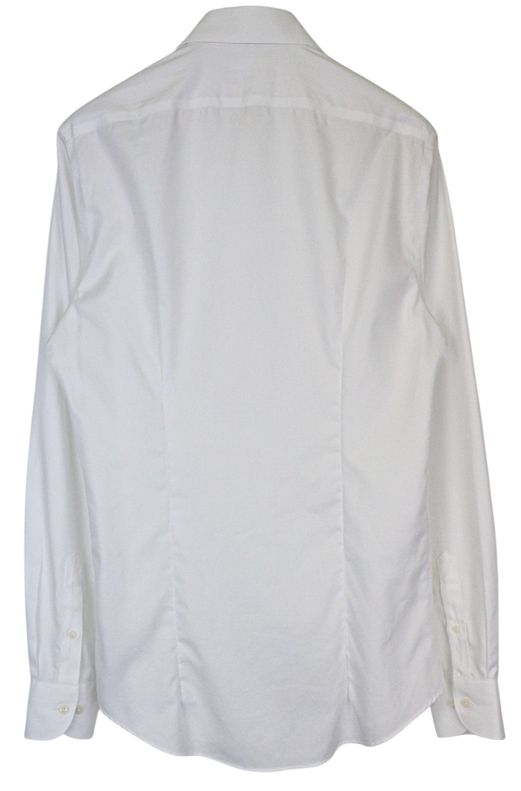 SUITSUPPLY Traveller Men Shirt 39L/15 1/2L Slim Fit Long Sleeve White Cotton