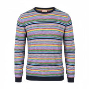 SCOTCH & SODA Men T-Shirt M Colourful Striped Thick Long Sleeve