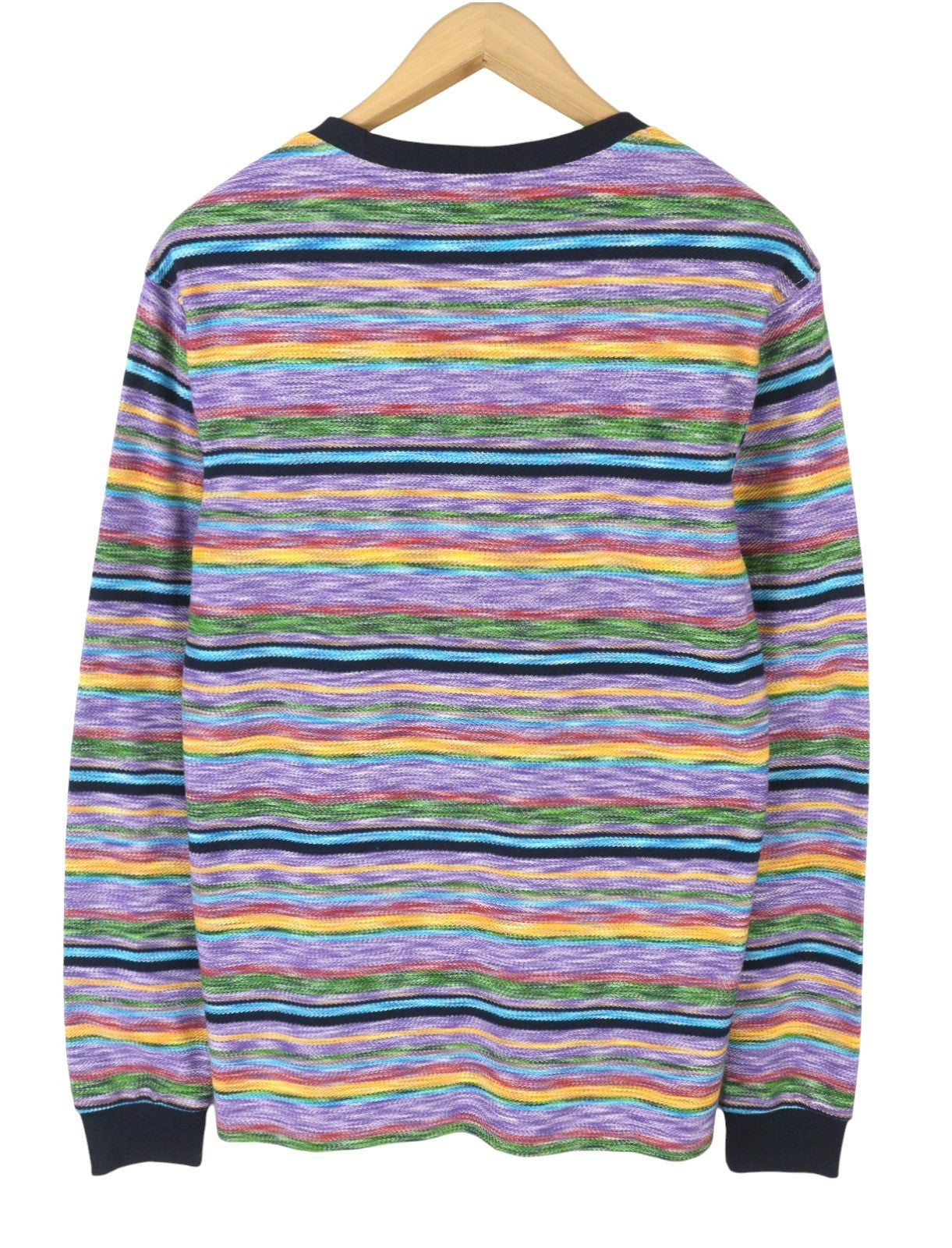 SCOTCH & SODA Men T-Shirt M Colourful Striped Thick Long Sleeve