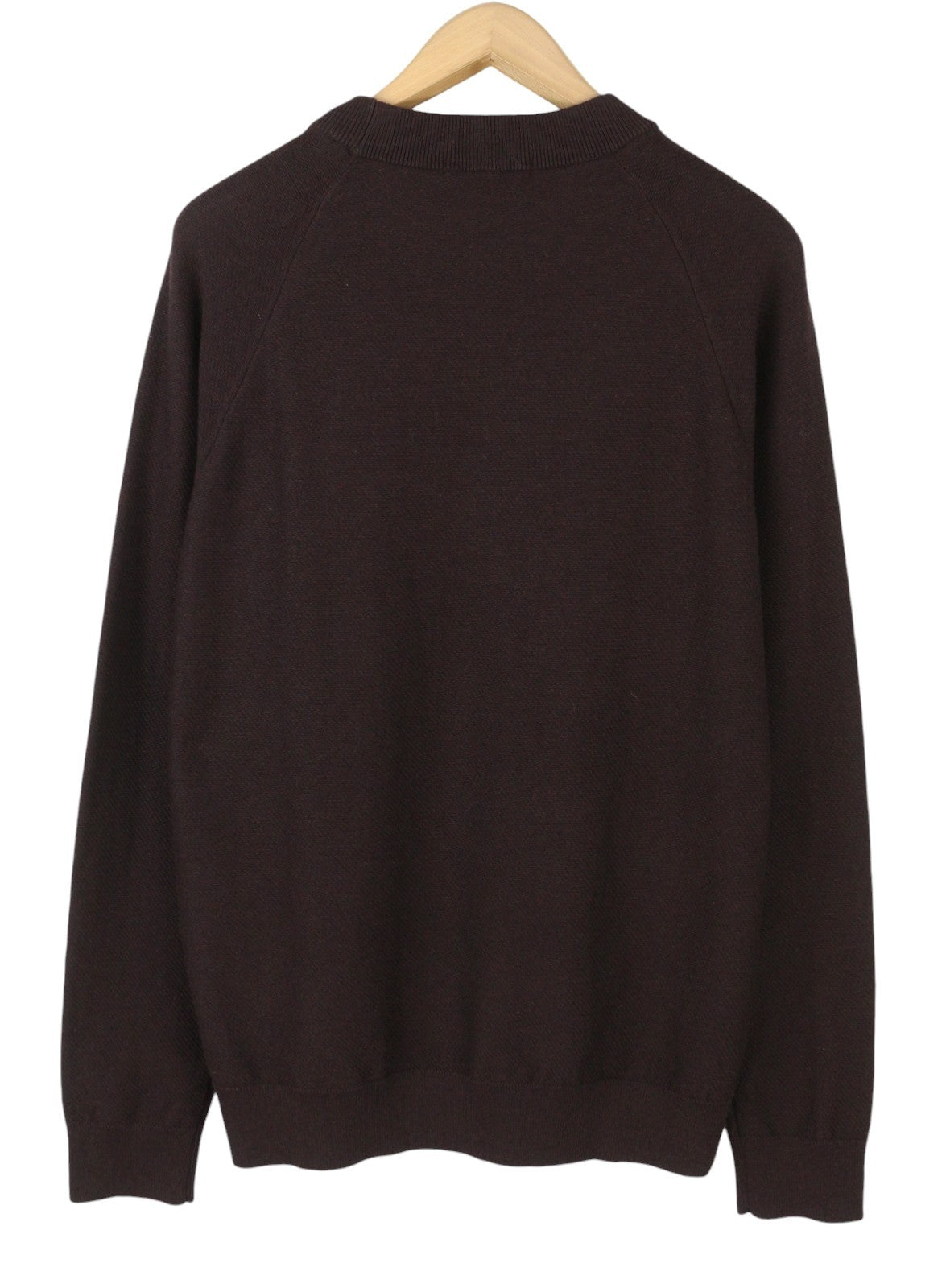 SCOTCH & SODA Men Jumper M Dark Brown Crew Neck Knit Pull On