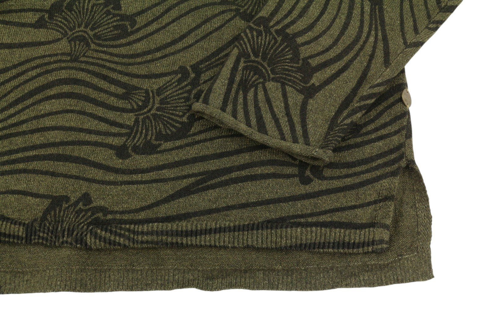 SCOTCH & SODA Men Jumper M Dark Green Floral Crew Neck Knit Pull On