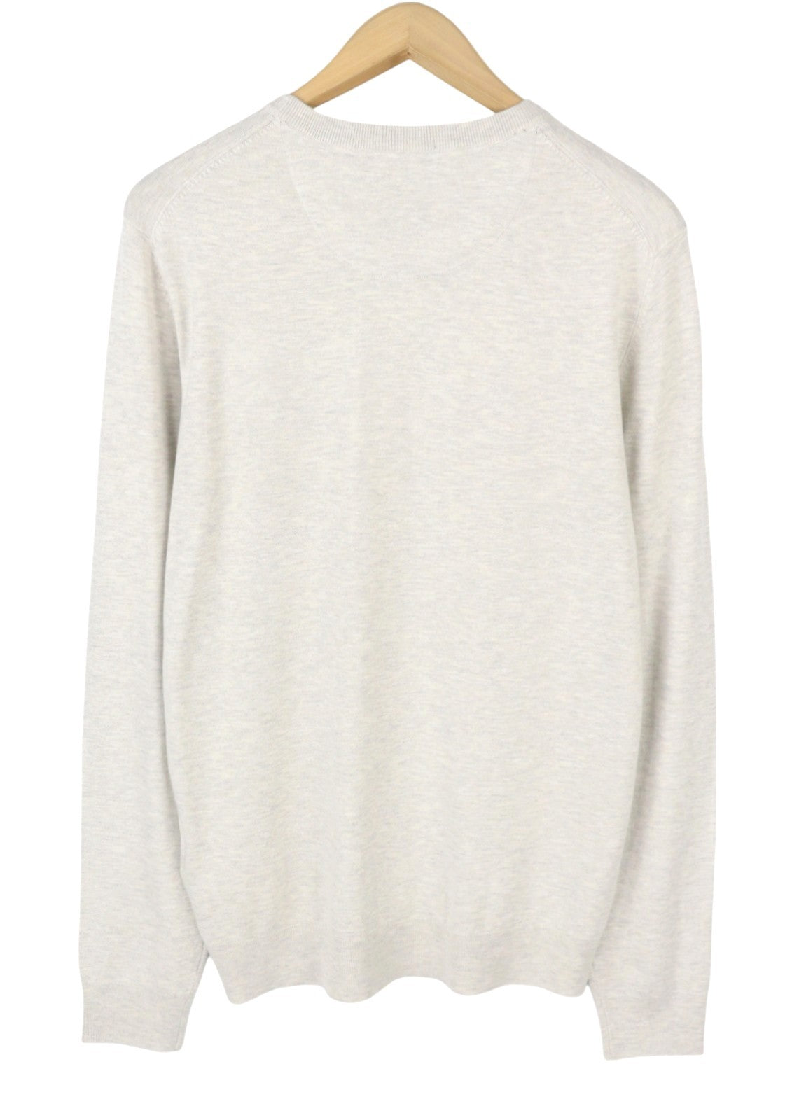 SCOTCH & SODA Men Jumper M Light Grey Melange Crew Neck Knit Pull On