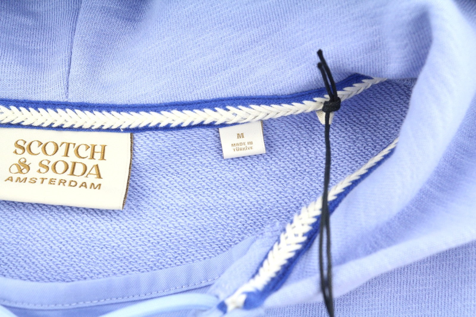 SCOTCH & SODA Men Hoodie M Purple Organic Kangaroo Pocket Pull On