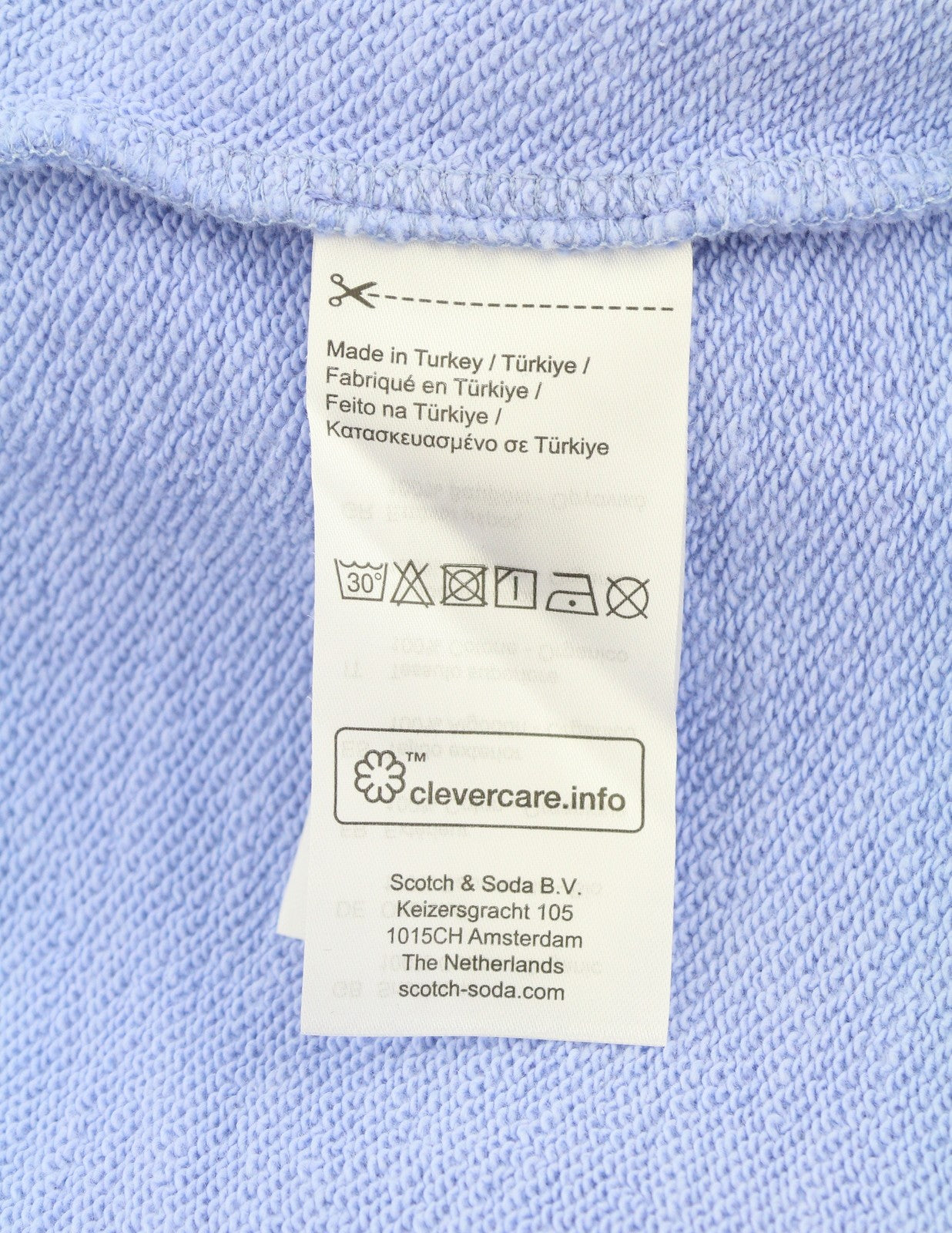 SCOTCH & SODA Men Hoodie M Purple Organic Kangaroo Pocket Pull On