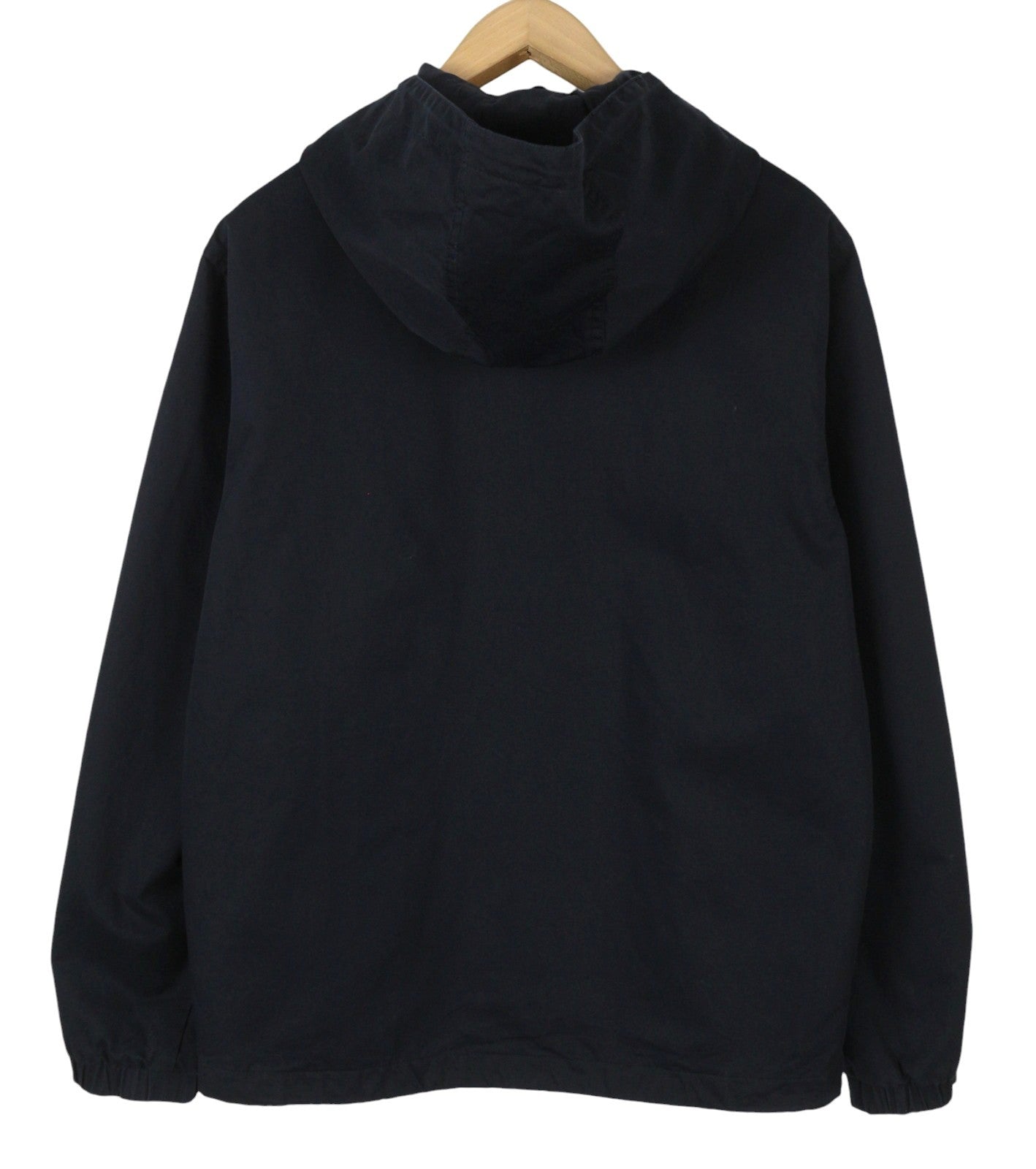 LYLE & SCOTT Men Jacket L Dark Blue Hooded Lined Full Zip