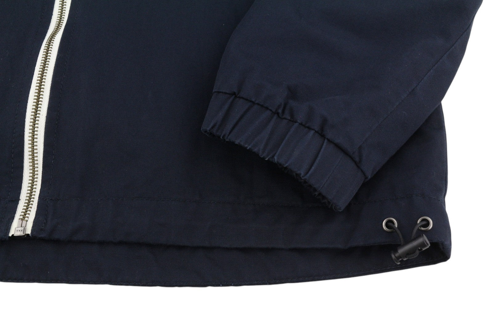 LYLE & SCOTT Men Jacket L Dark Blue Hooded Lined Full Zip