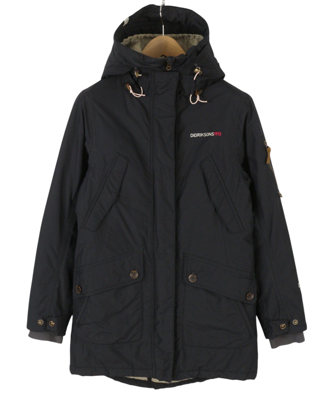 DIDRIKSONS Tilde Parka Women Jacket EU36 S Black Storm System