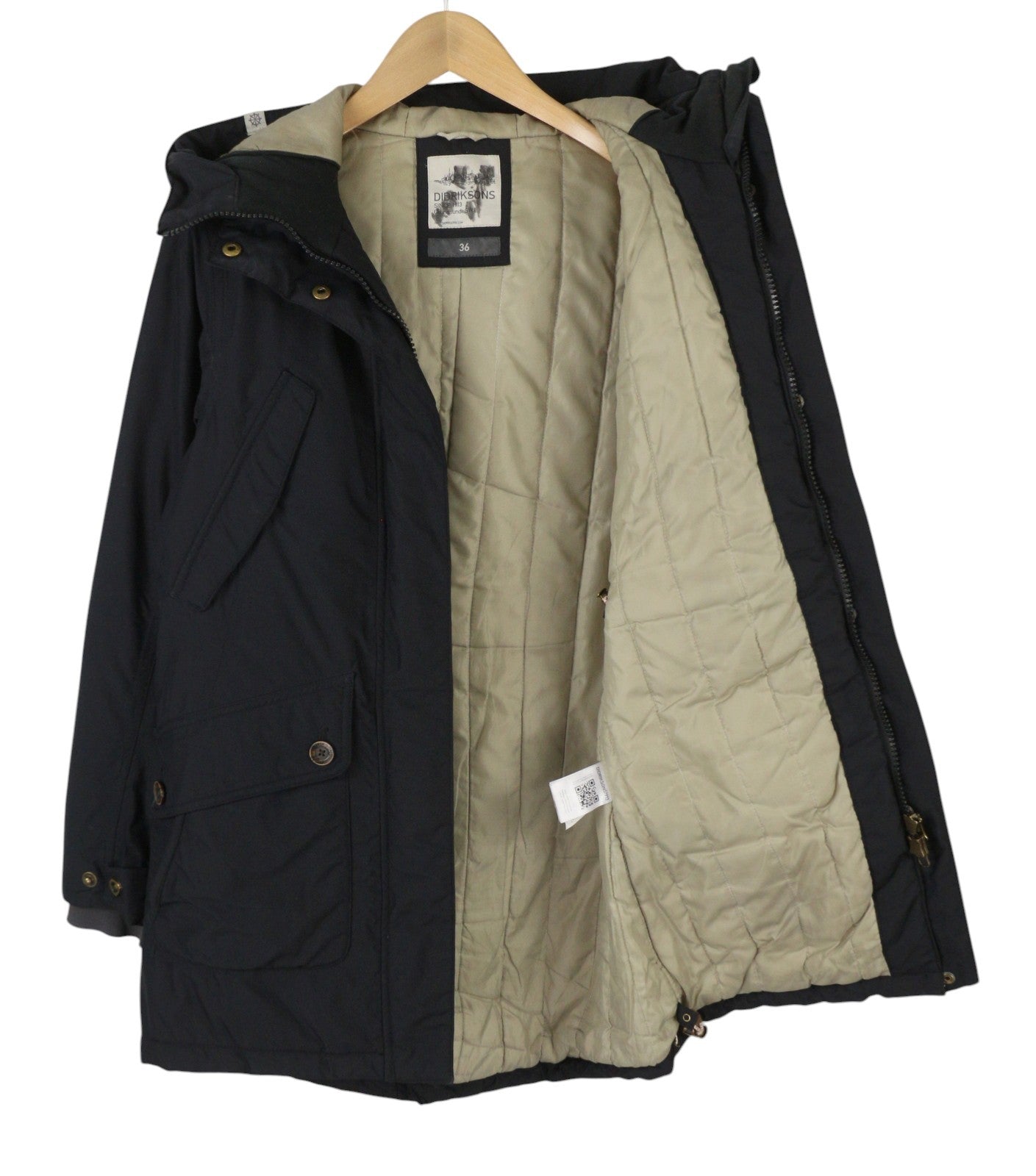 DIDRIKSONS Tilde Parka Women Jacket EU36 S Black Storm System