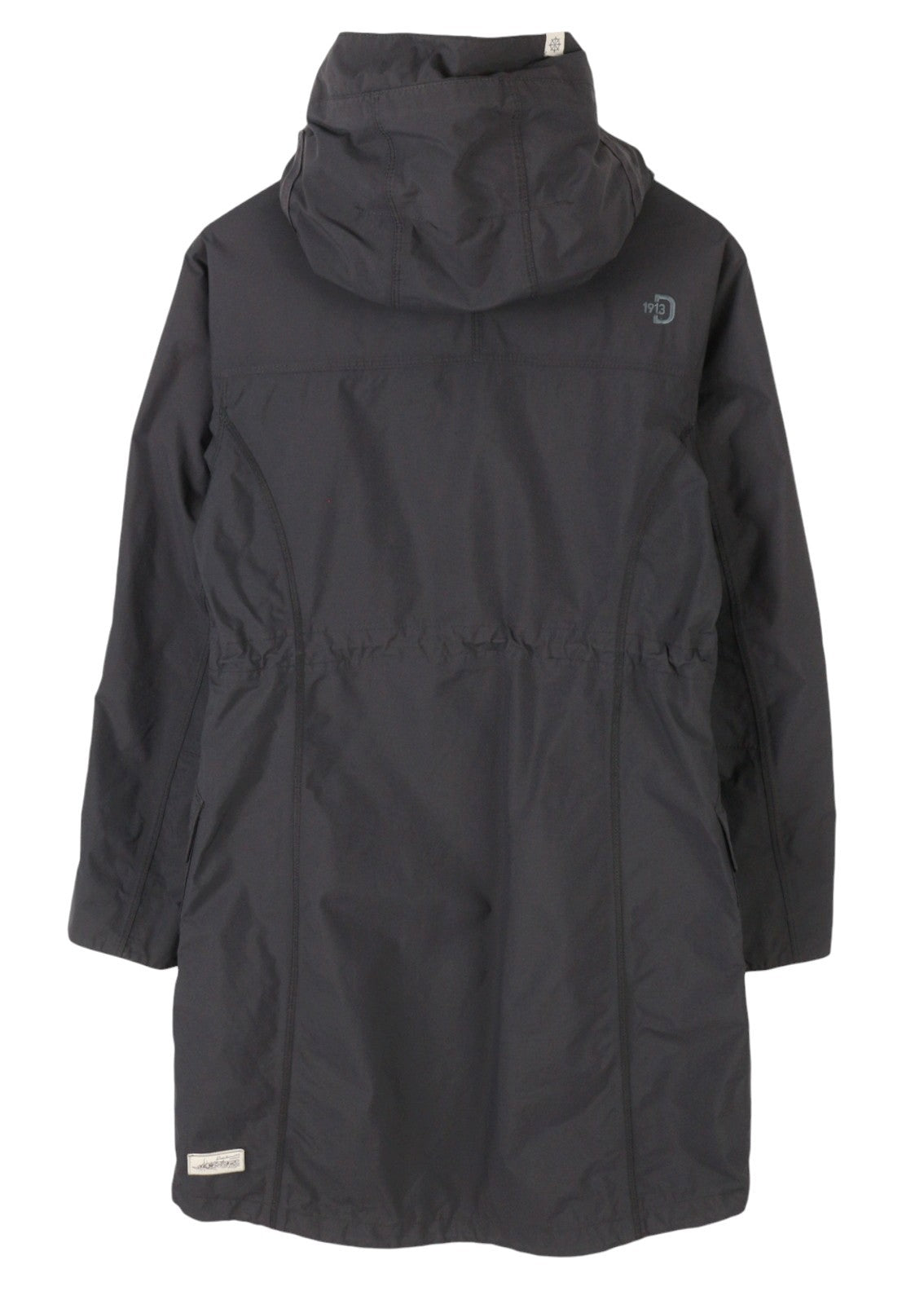 DIDRIKSONS Thelma Coat Women Jacket EU36 S Grey Hooded Mid-Length