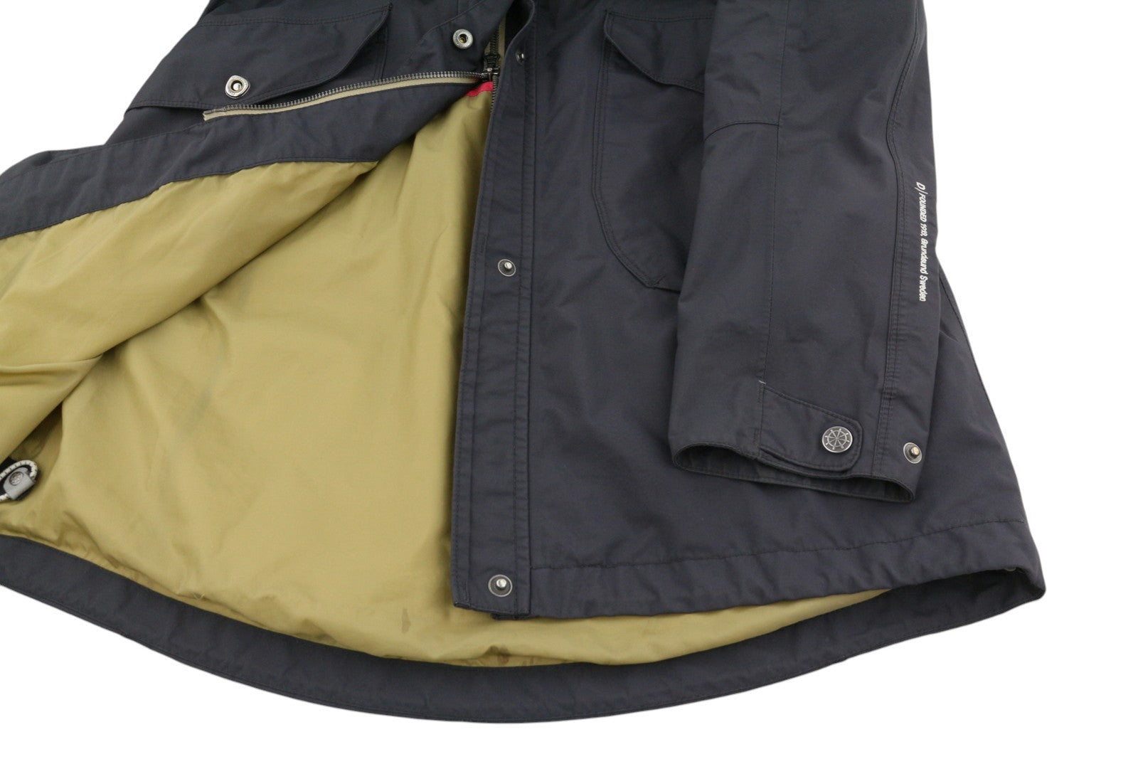 DIDRIKSONS Thelma Coat Women Jacket EU36 S Grey Hooded Mid-Length