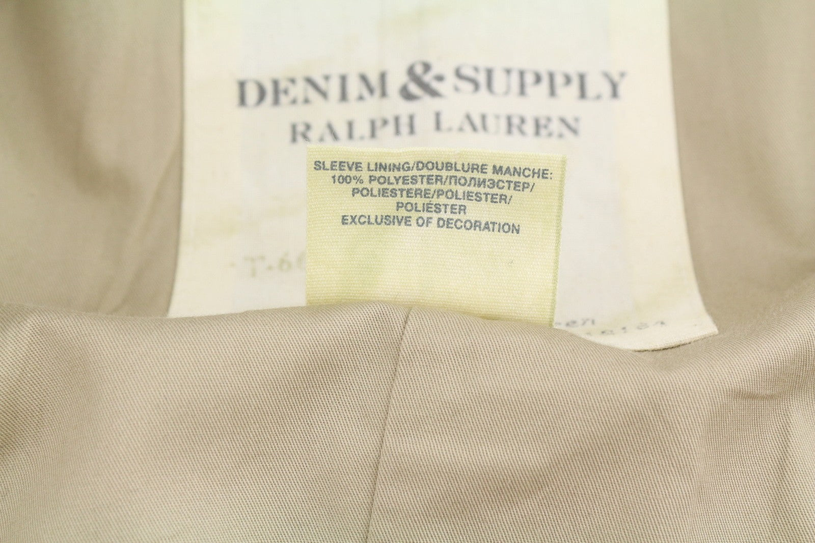 RALPH LAUREN Denim&Supply Women Coat S Beige Military Patch Pocket