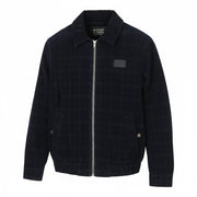SCOTCH & SODA Men Coat M Dark Blue Corduroy Plaid Full Zip