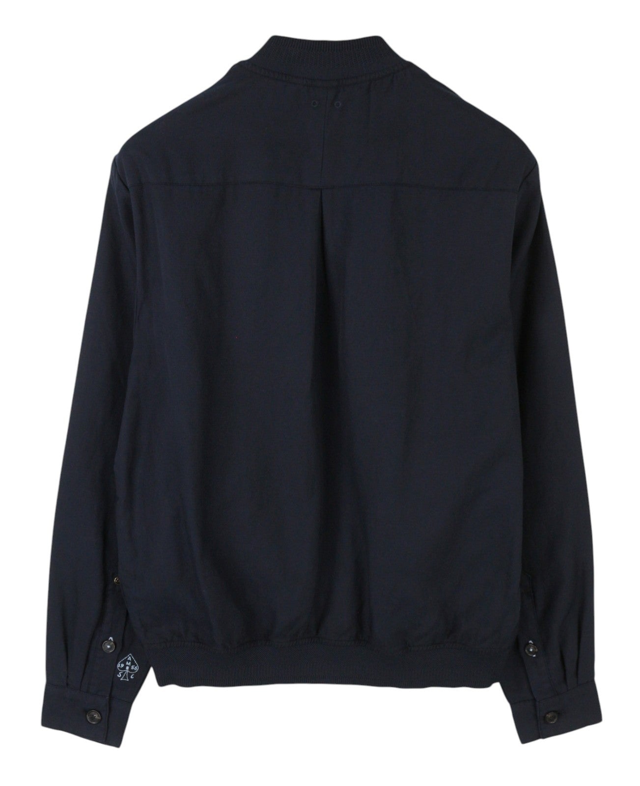 SCOTCH & SODA Men Jacket L Dark Blue Hidden Button-Up Bomber