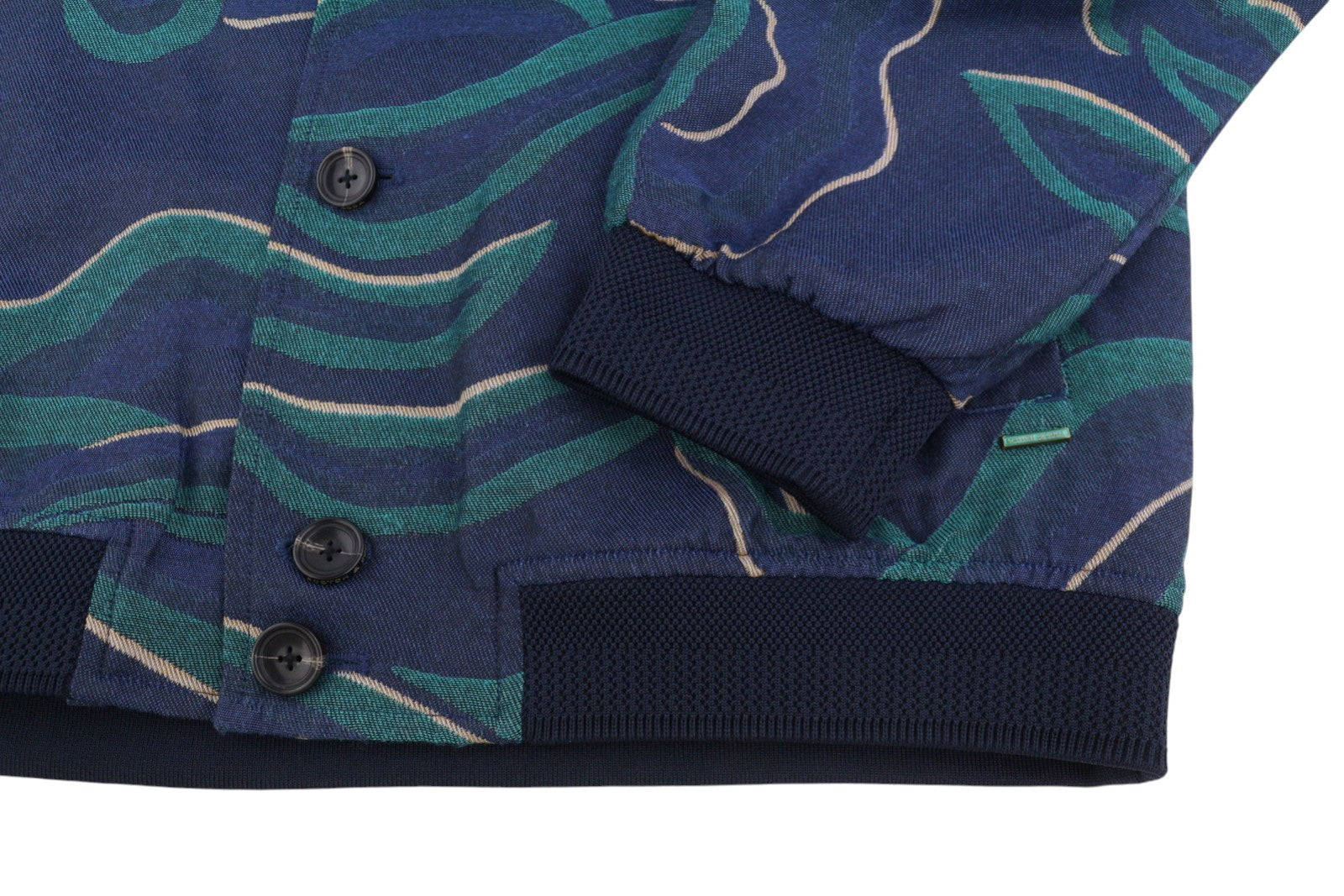 SCOTCH & SODA Men Jacket M Dark Blue Patterned Button-Up Bomber