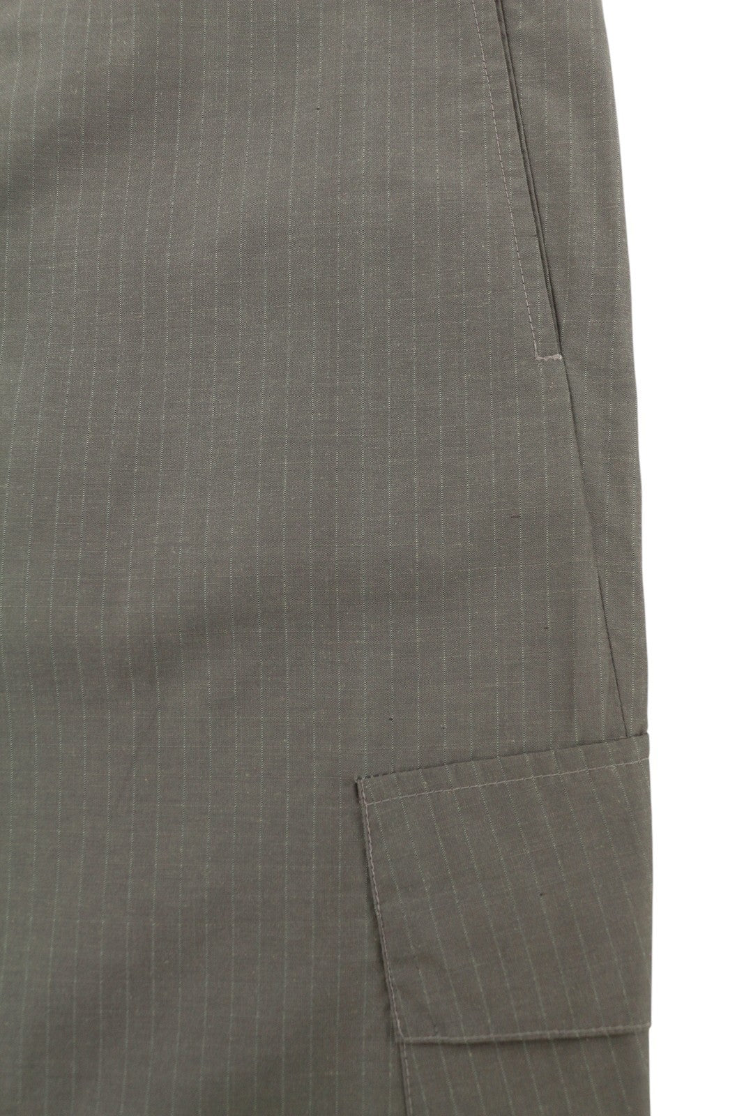 RICHMOND Denim Women Trousers EU44 W33 Grey Pinstriped Cargo Zip Fly