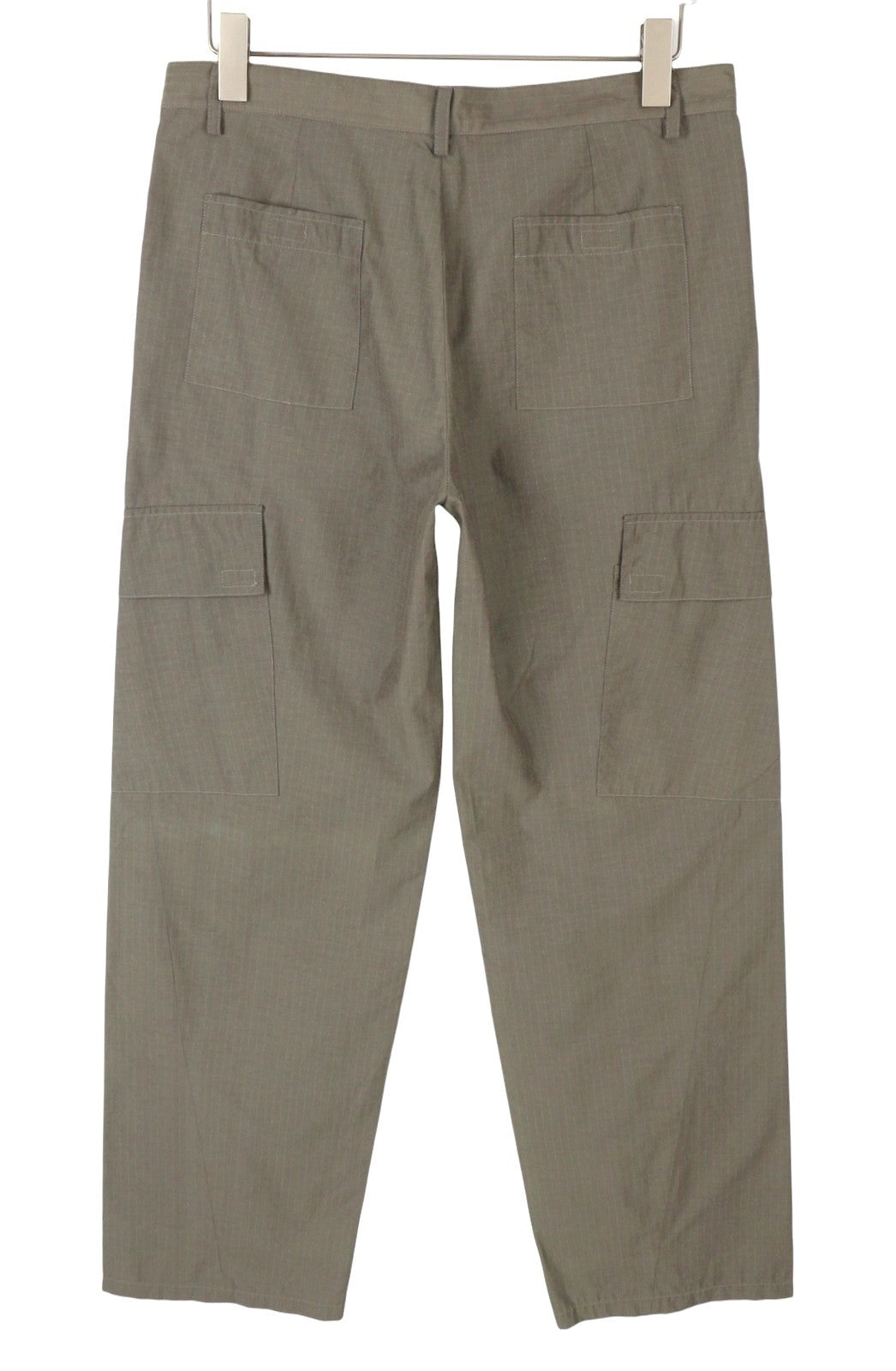 RICHMOND Denim Women Trousers EU44 W33 Grey Pinstriped Cargo Zip Fly