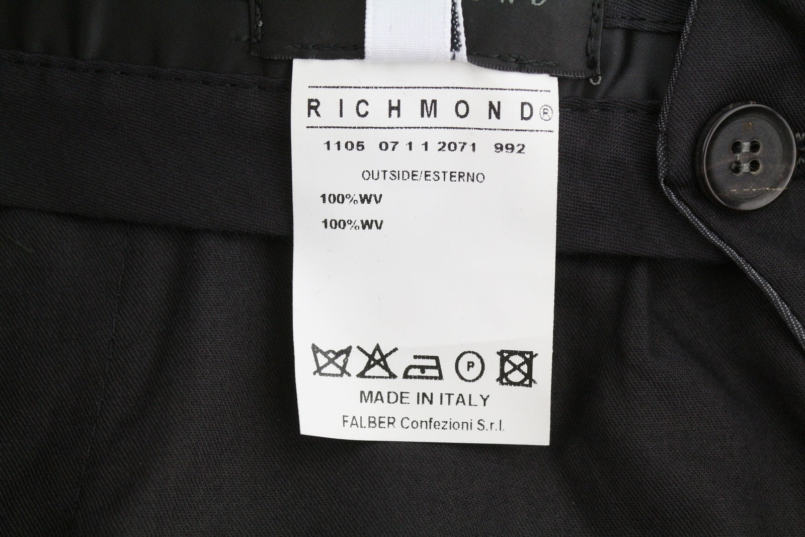 JOHN RICHMOND Women Trousers EU44 W33 Grey Wool Side Line Flared Leg