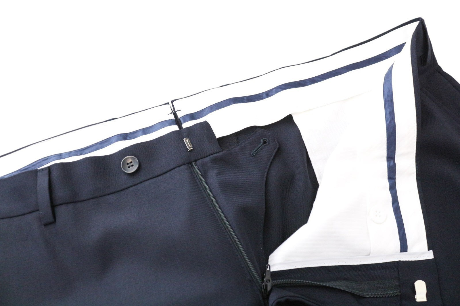 SUITSUPPLY La Spalla Men Suit UK54R Navy Perennial S110s 3-Piece Slim Pure Wool