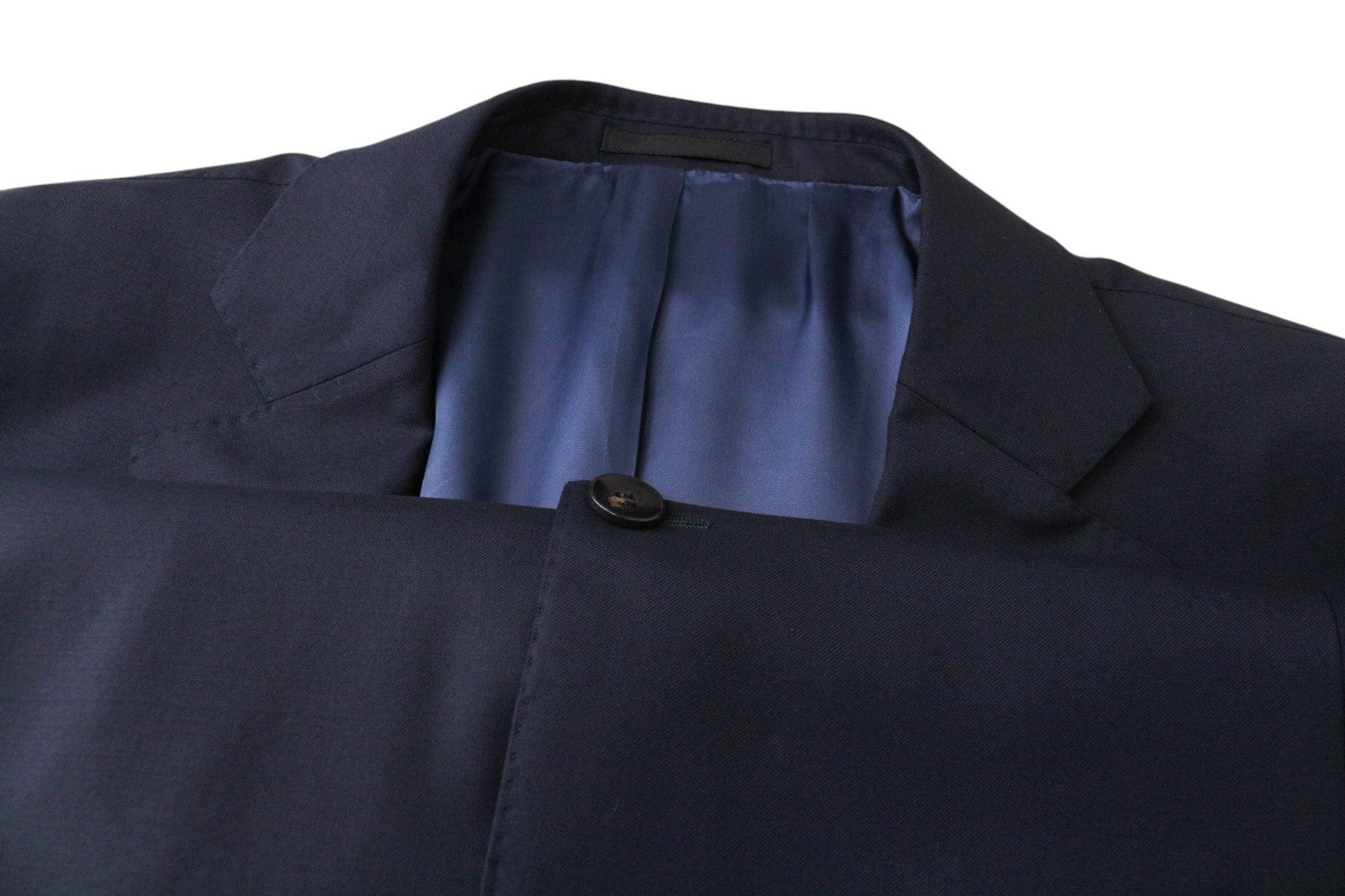 SUITSUPPLY La Spalla Men Suit UK54R Navy Perennial S110s 3-Piece Slim Pure Wool