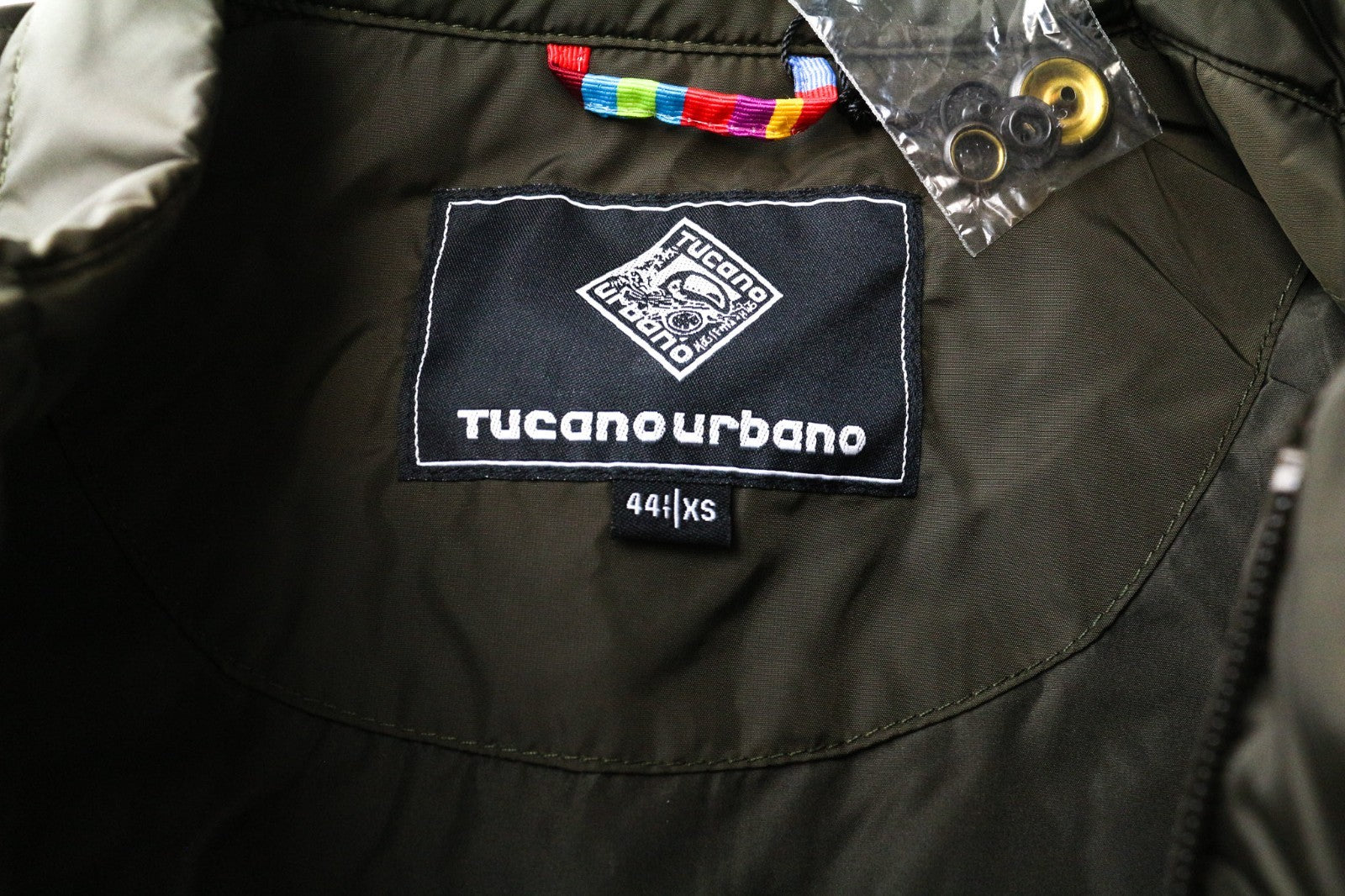 TUCANO URBANO Gomez Men Jacket IT44 XS Green Motorcycle Breathable Windproof