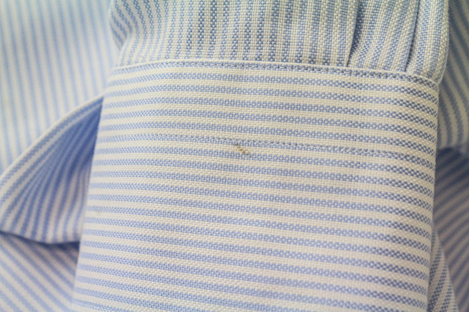 SUITSUPPLY Men Shirt 41L/16L Extra Slim Blue Pure Cotton Stripe Pattern Twill