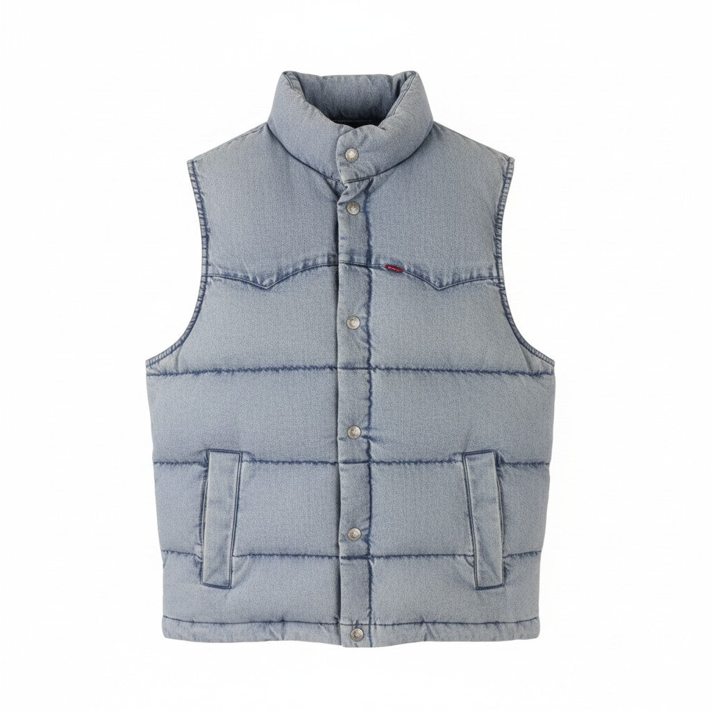 Blue Denim Waistcoat