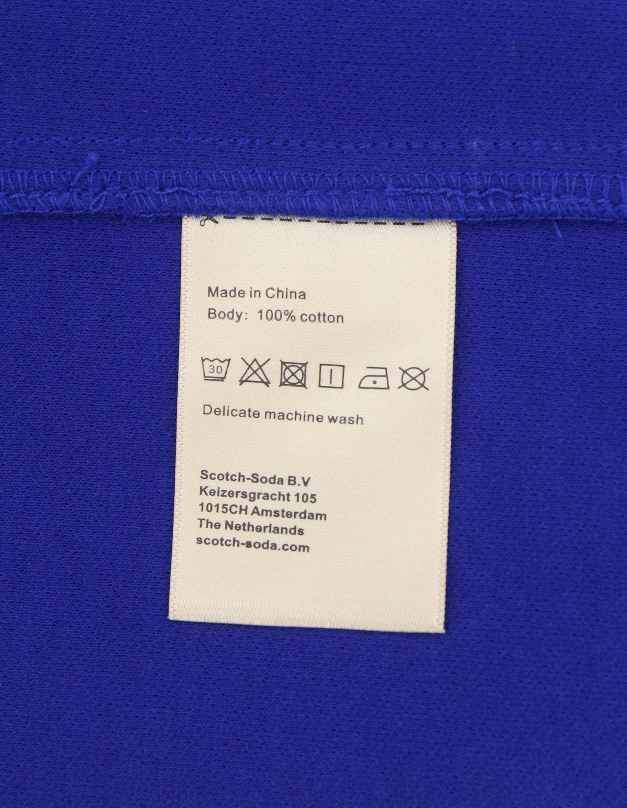 Blue Cotton Sweatshirt
