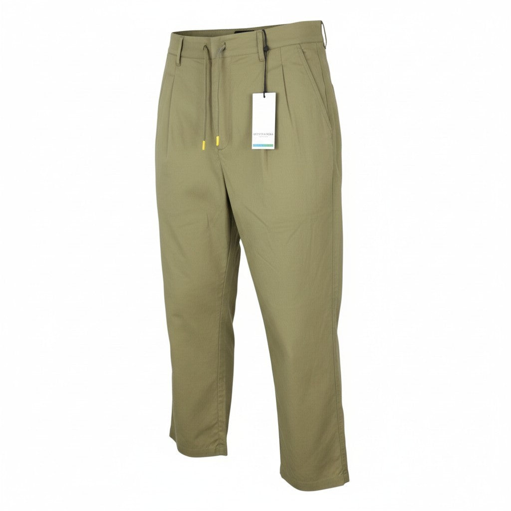 Green Cotton Trousers