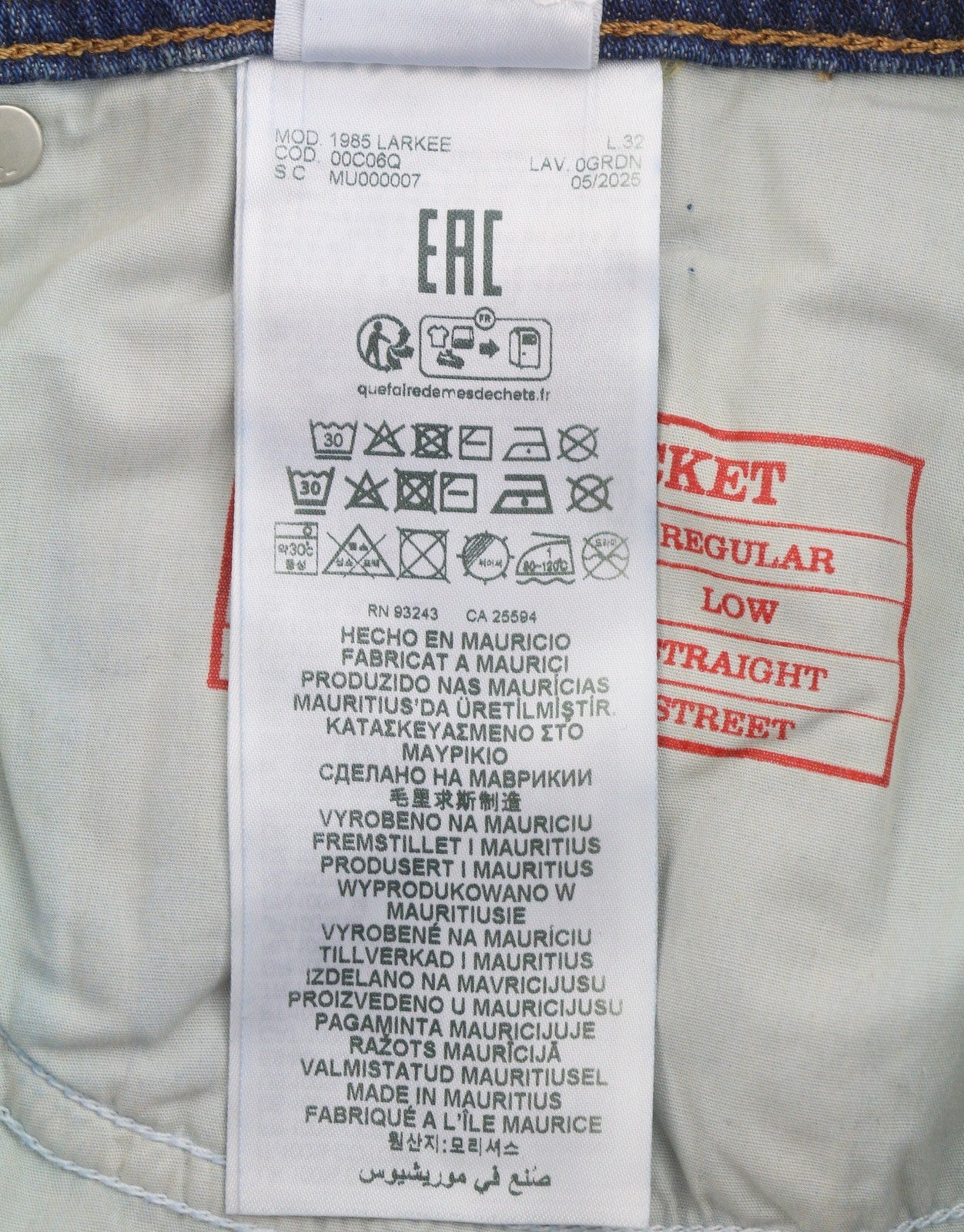 Jeans 1985 Larkee 0GRDN