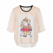 Pink Polyester T-Shirt