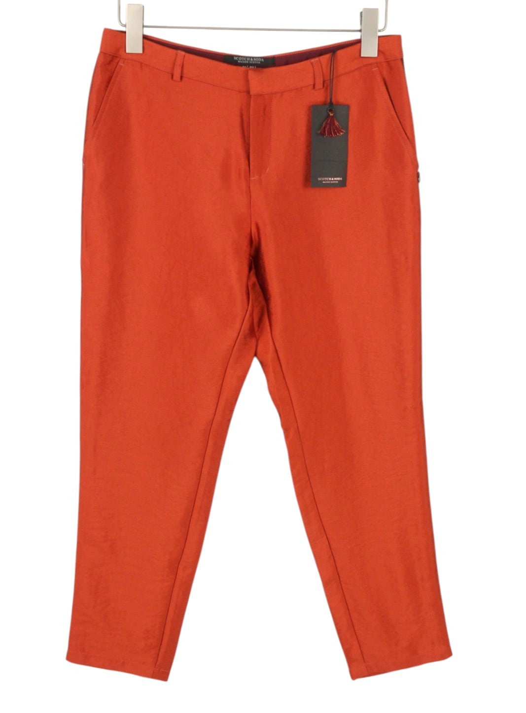 Orange Viscose Trousers