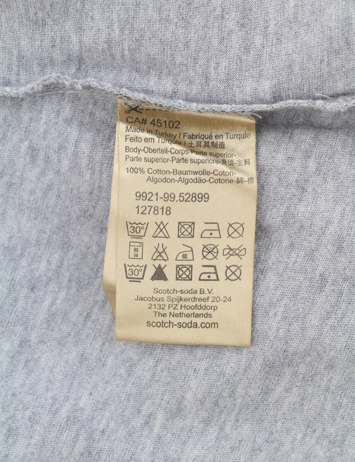 Grey Cotton T-Shirt