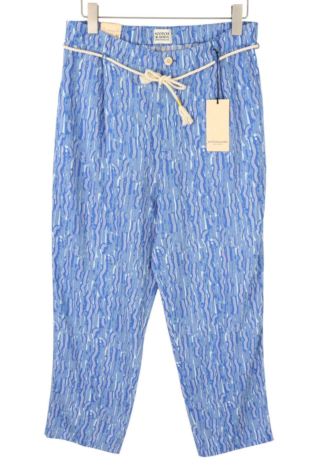Blue Viscose Trousers
