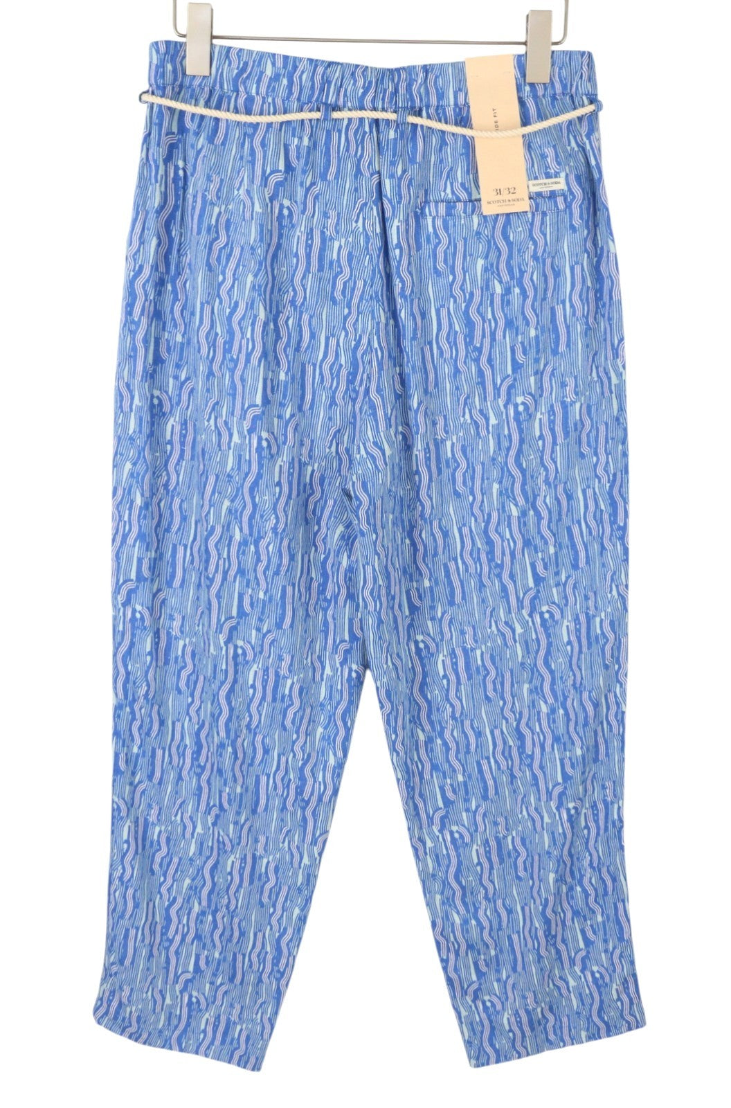 Blue Viscose Trousers