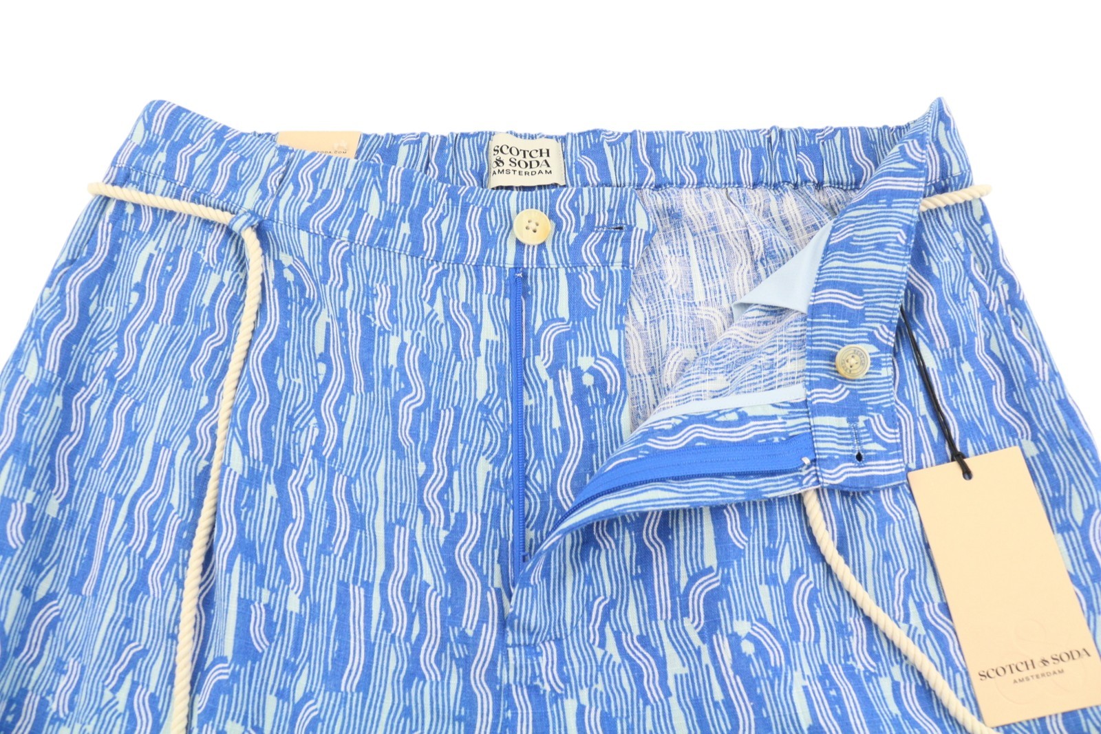 Blue Viscose Trousers