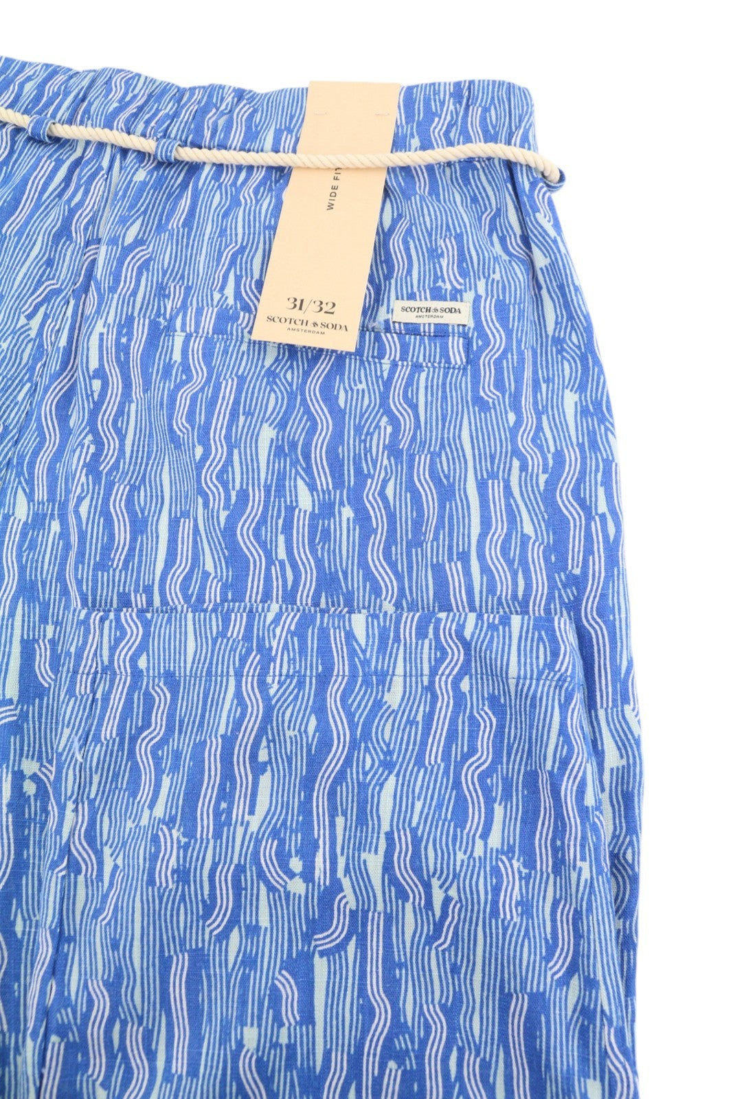 Blue Viscose Trousers