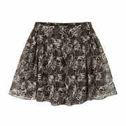 Brown Polyester Skirt