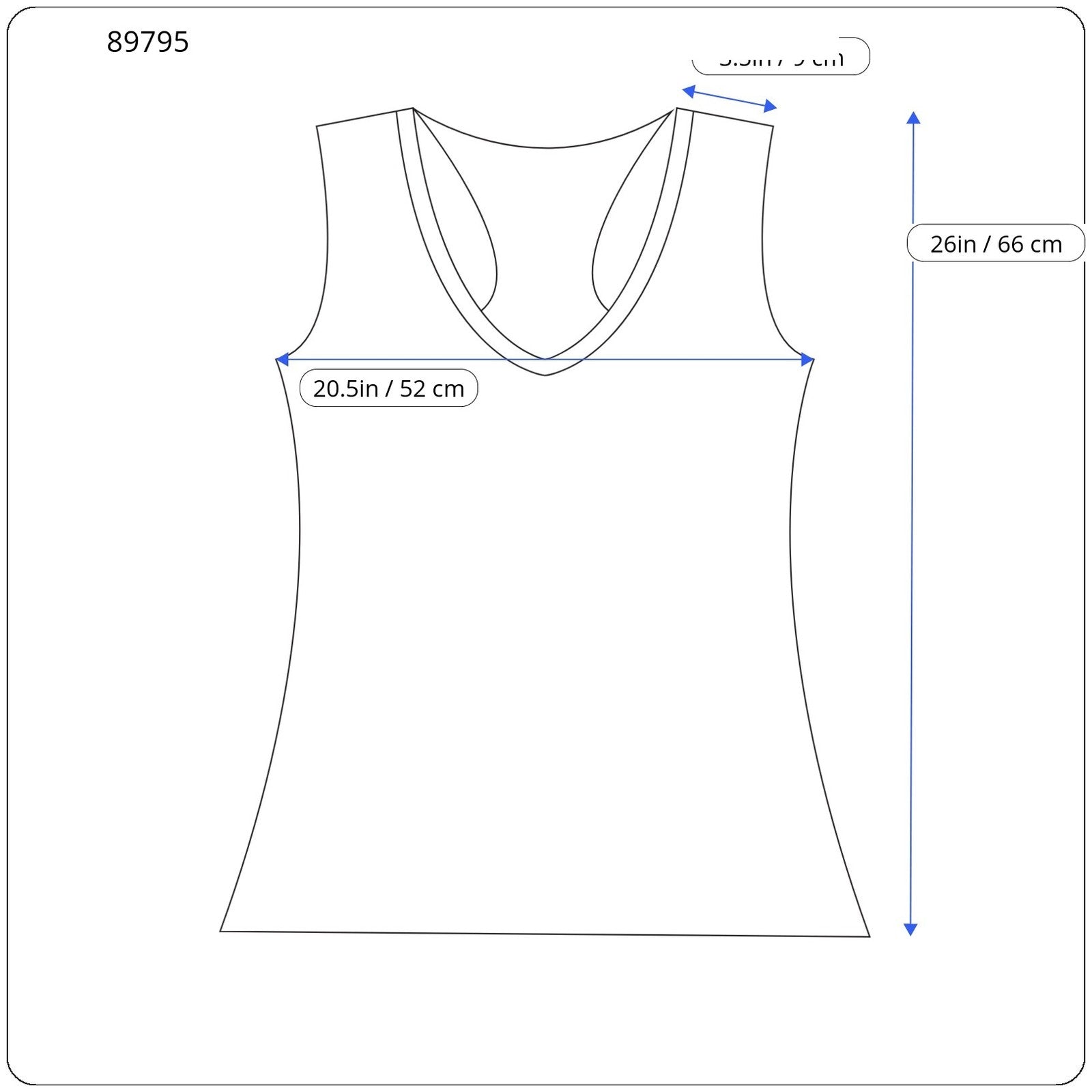 Blue Polyester Blouse