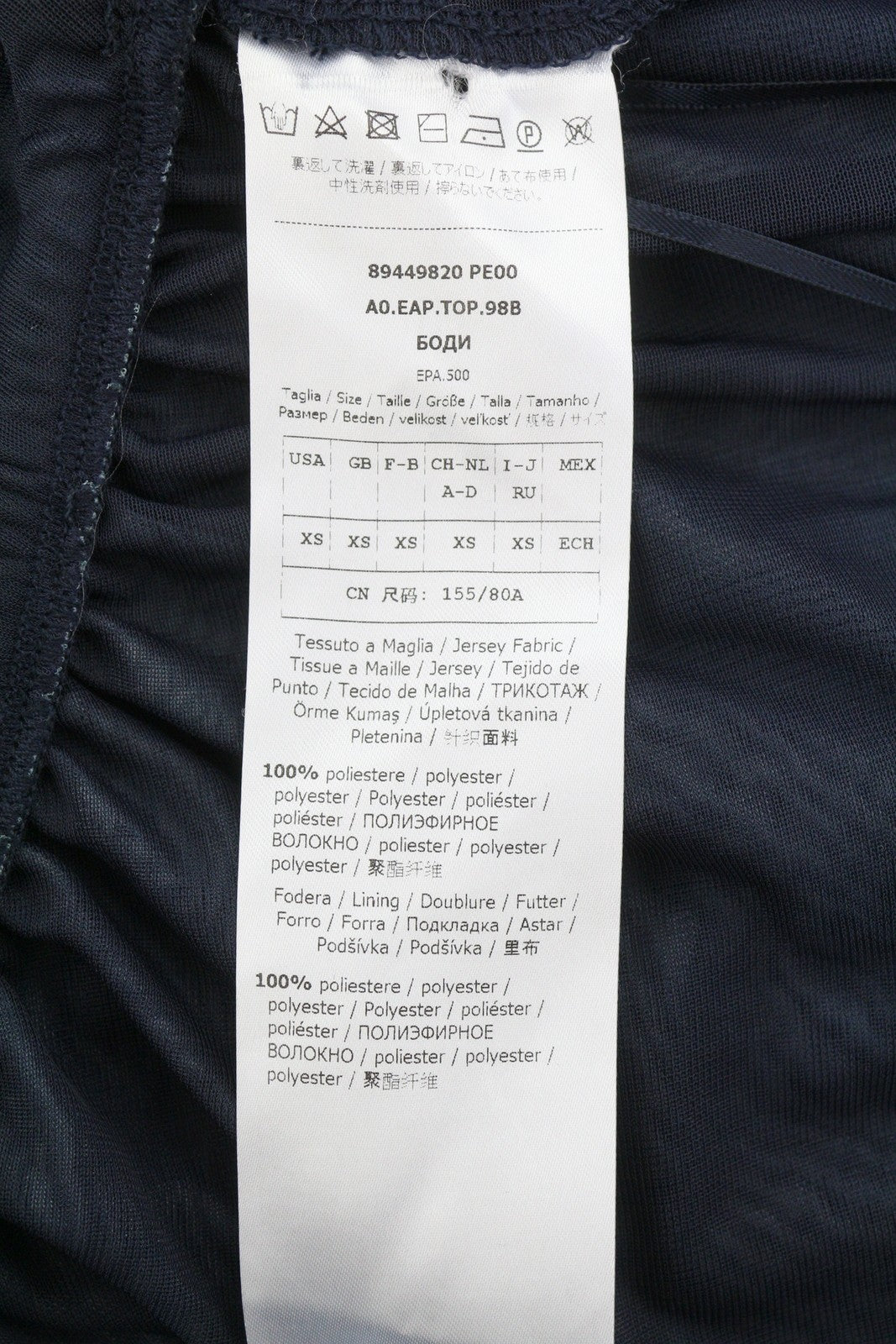 Blue Polyester Blouse