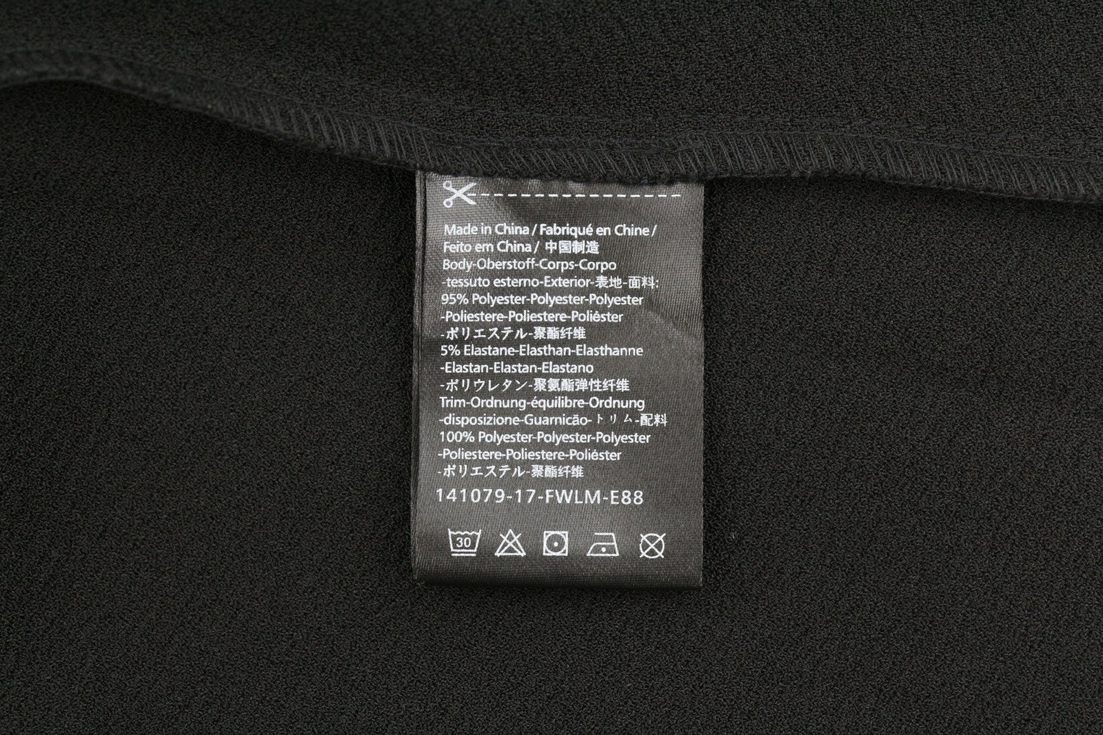 Black Polyester Dress