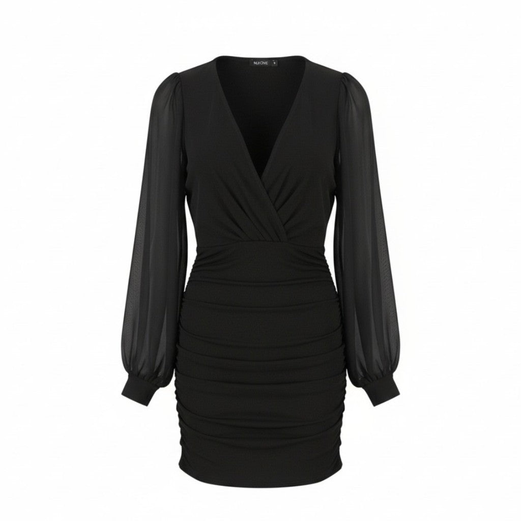 Dress NLY One Chiffon Sleeve