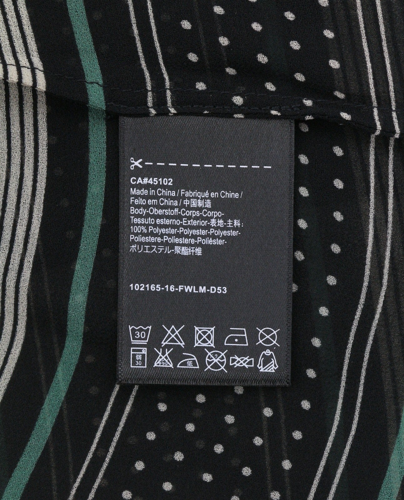 Black Polyester T-Shirt