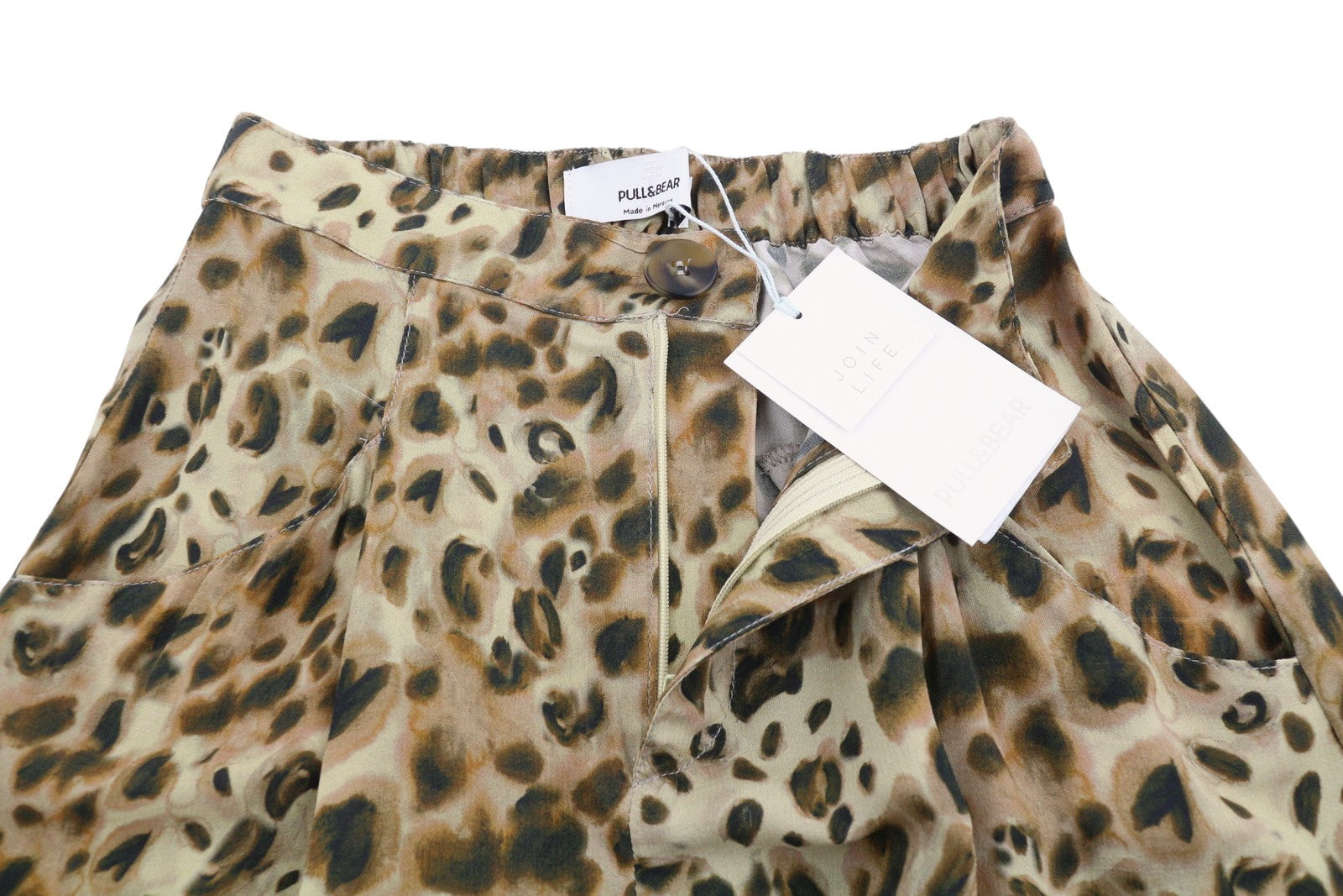 Brown Viscose Shorts