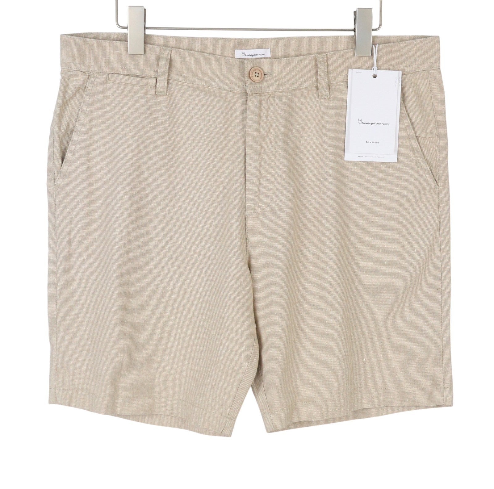 Brown Cotton Shorts