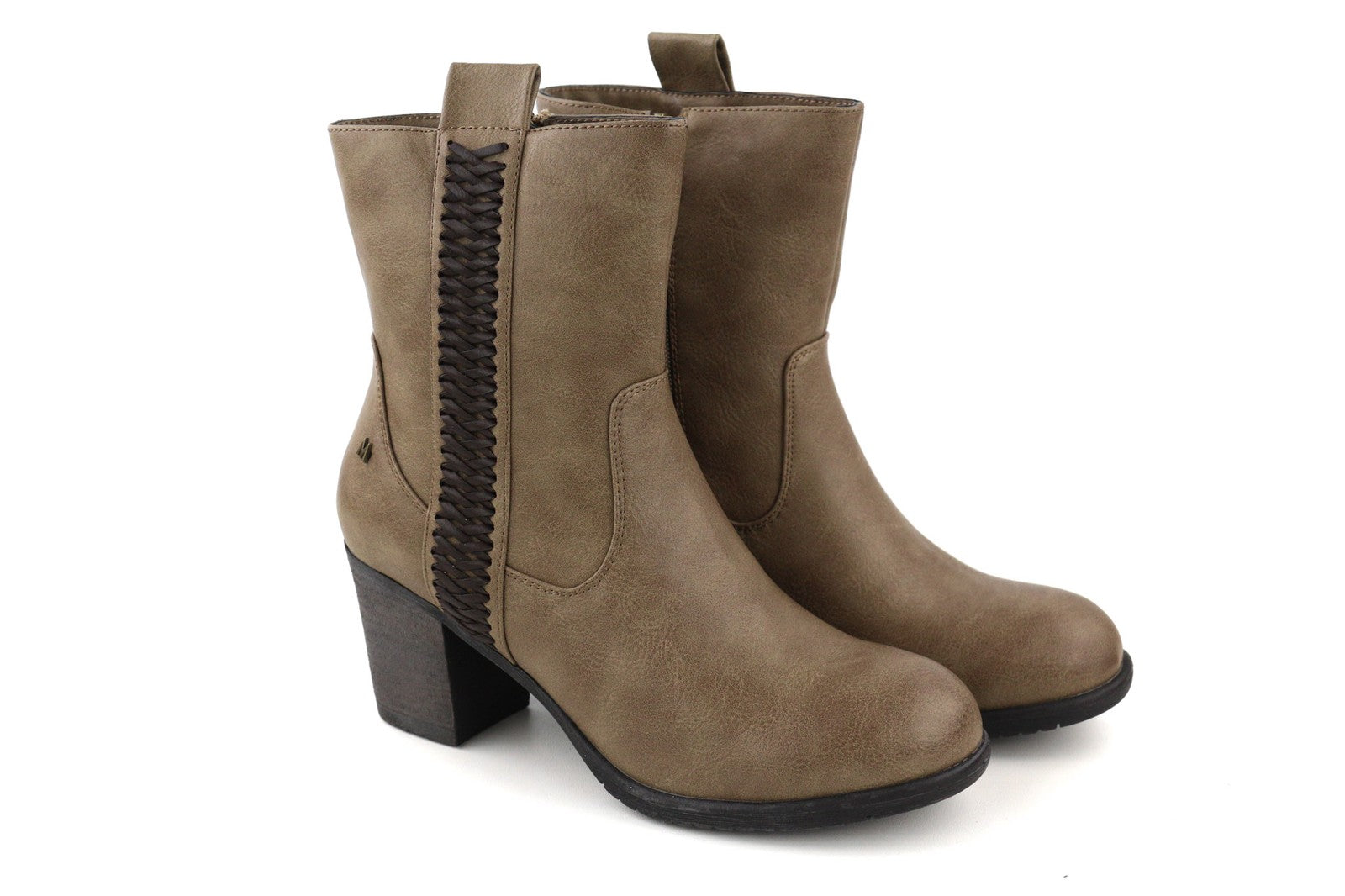 Brown Synthetic Shoes