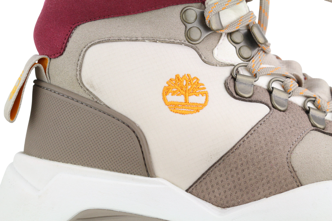 TIMBERLAND A1YCP moteriški aulinukai EU37/37.5 su nėriniuotais migdolų nosimis, ReBOTL logotipu. 